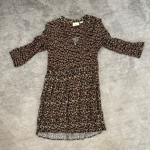 Maeve for Anthropologie: Leopard Print Dress
